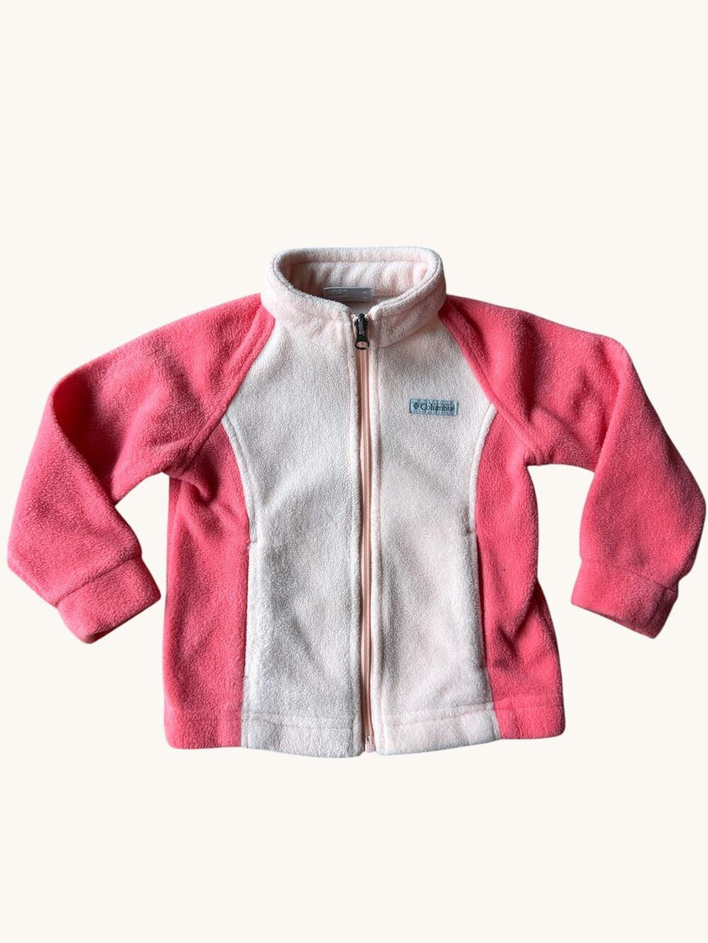 Columbia Colorblock Fleece Zip Jacket Girls Toddler 3T
